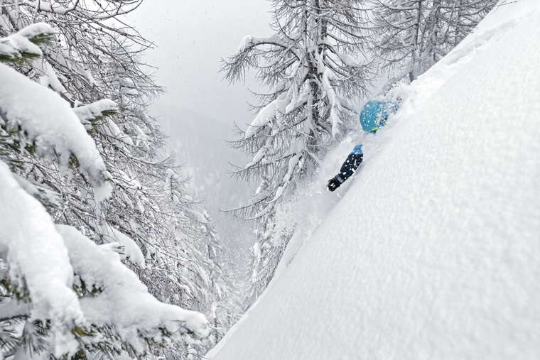 Dickie plans to find shoulder-deep powder in the Dolomites | Photo Stef Godin