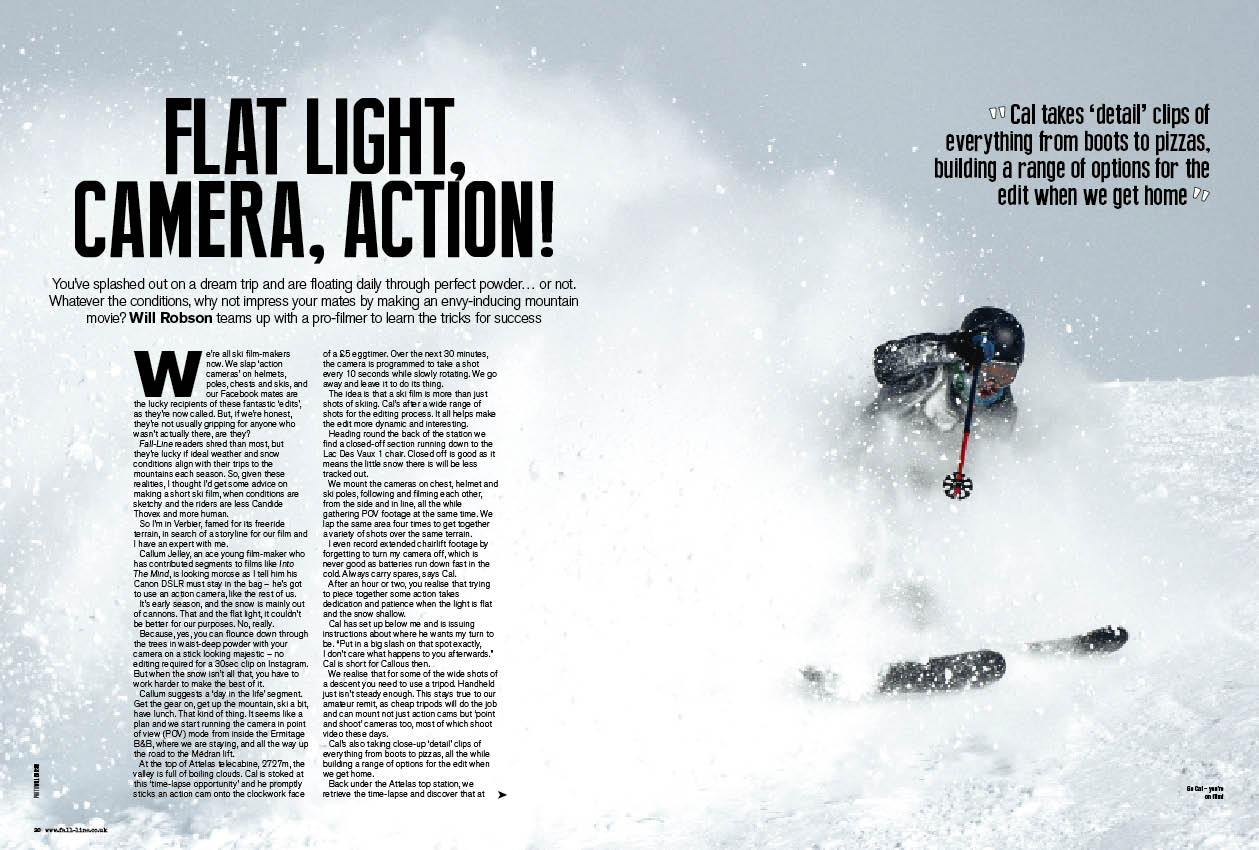 How to make your own ski film - Callum Jelley reveals his tips for ski film glory