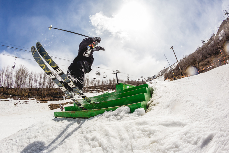 Andy Parry pressing out the Tigersnake at Park City | Rocky Maloney