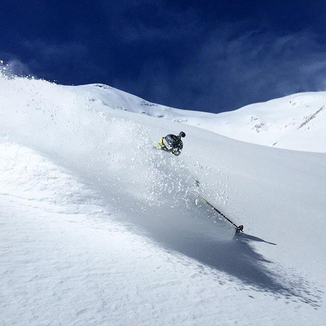 57 inches have fallen in Alpe d'Huez in the past sixe days, leading to one hell of a powder day yesterday |facebook.com/alpe.huez