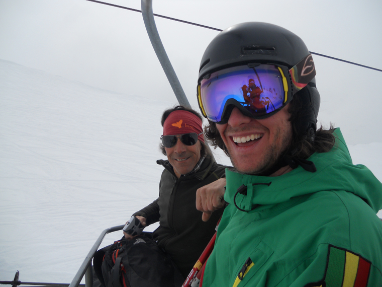 Matt Masson, all smiles now he's skiing again