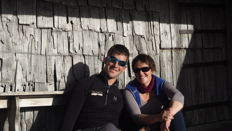 Olivier and his wife Mélanie, who run the Swiss hut with one other employee