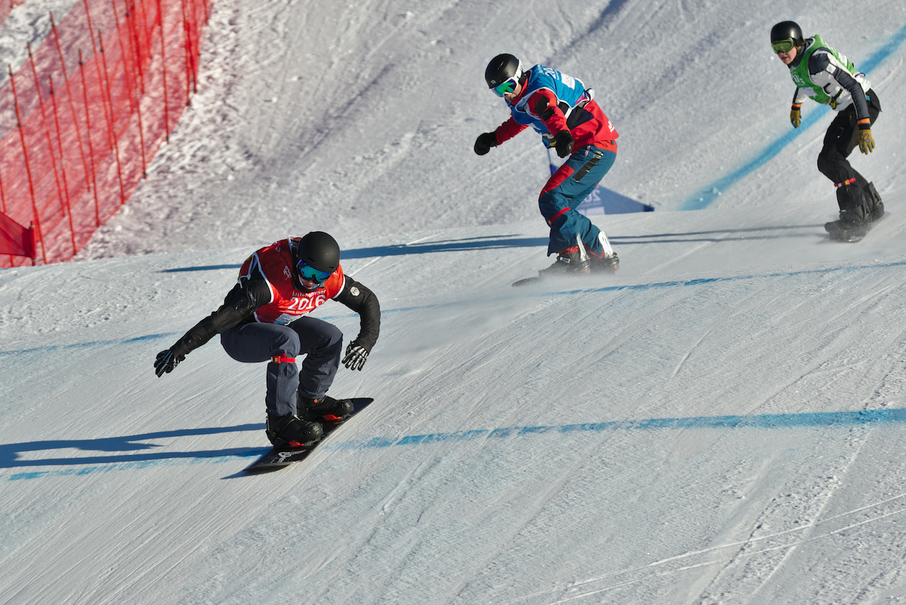 perfect conditions for snowboard cross