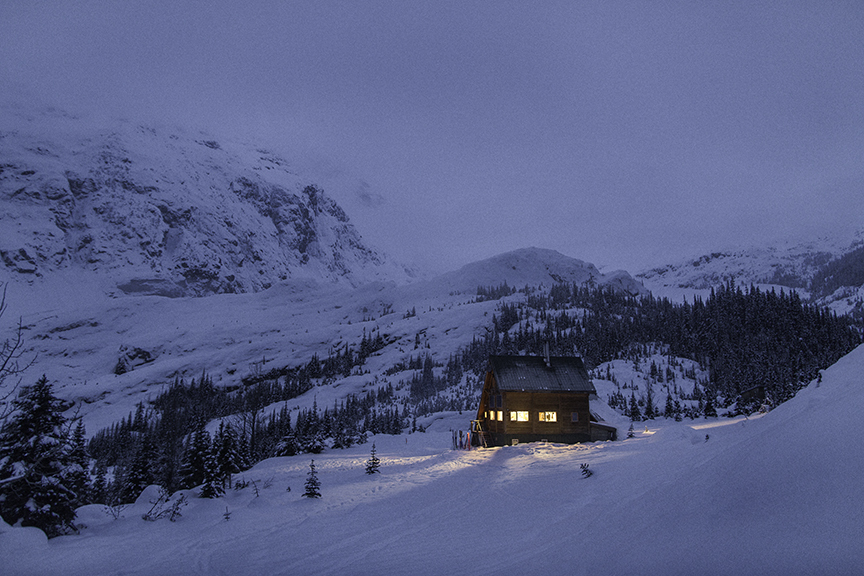 Arc'teryx's 'Hut Life' VR ski experience is set in a backcountry hut in BC, Canada