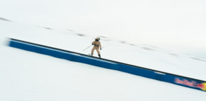 Swedish freeskier sets rail grind world record