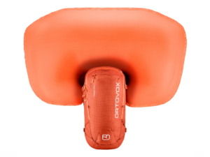 inflated avalanche airbag litric by brand Ortovox