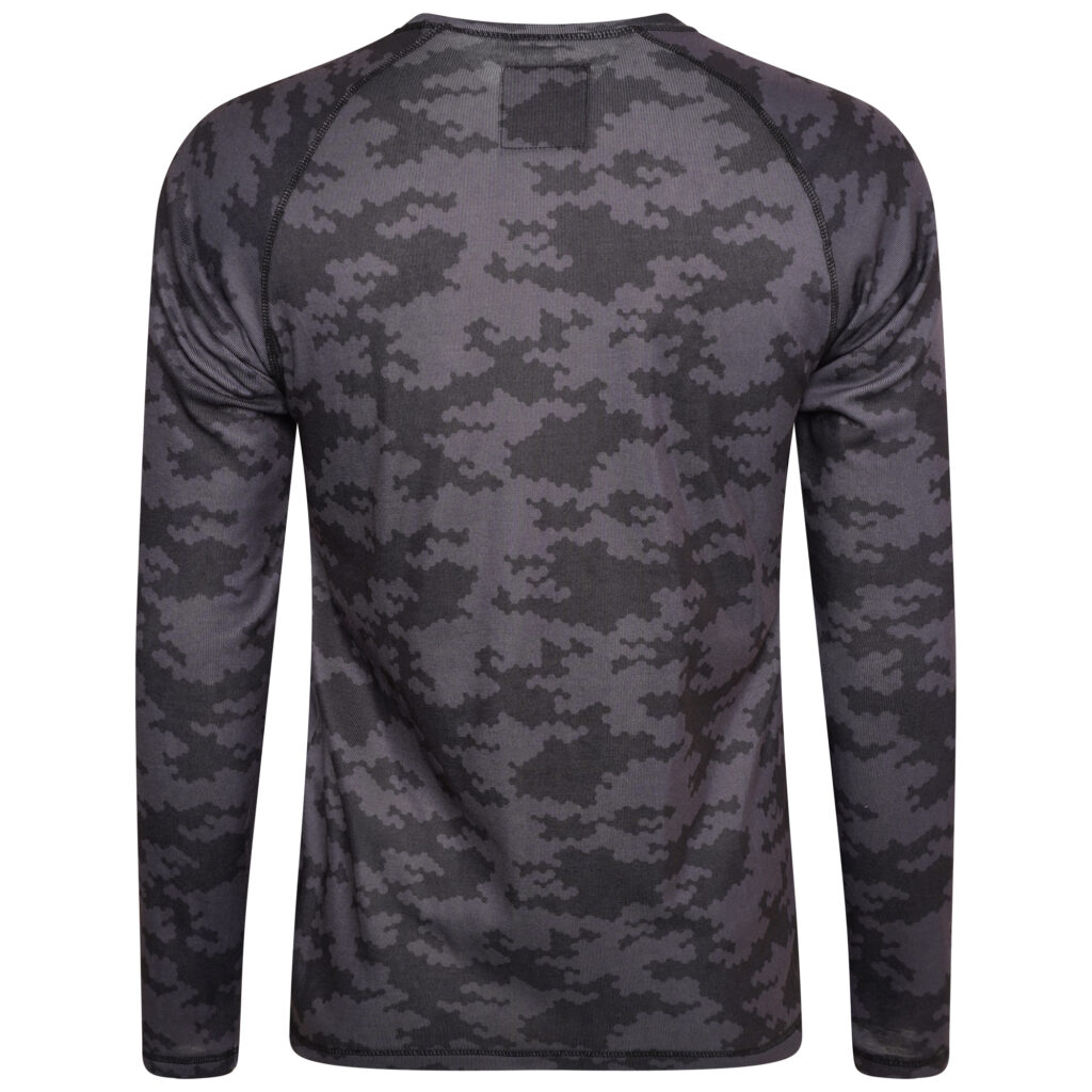 Men's thermal top in black camo print from NEXT and Dare 2b ski brand