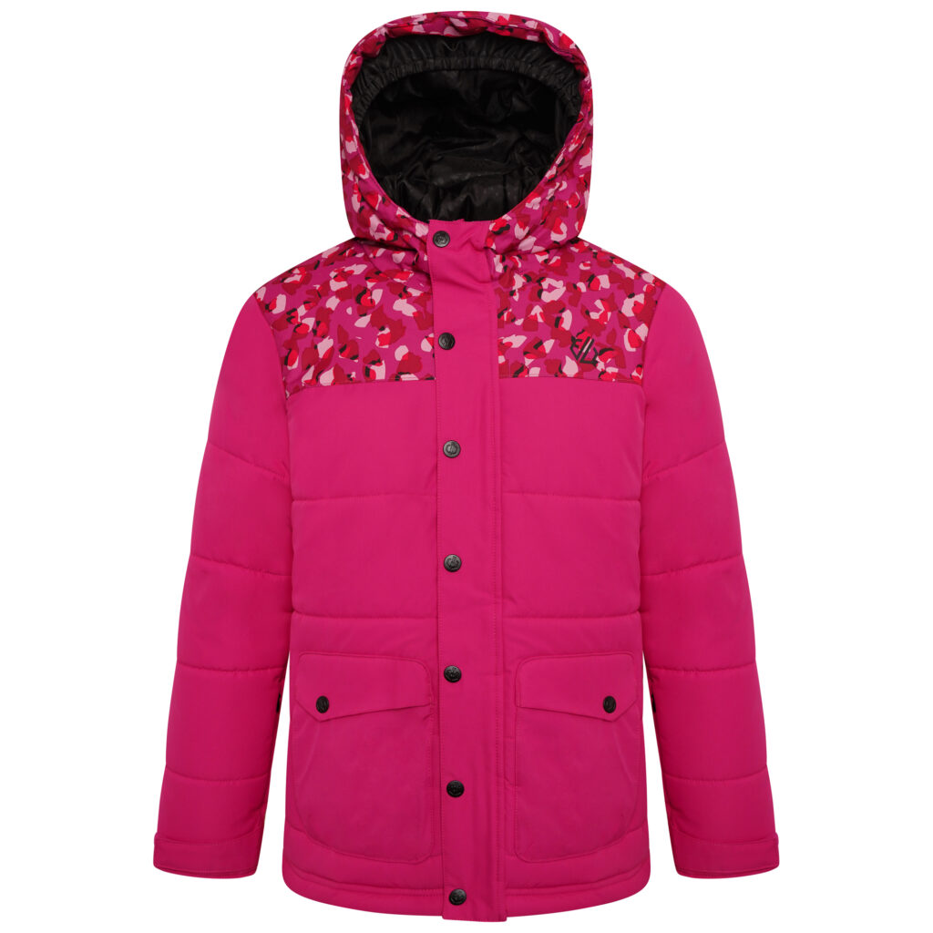 Kids girls pink ski jacket from NEXT and Dare 2b