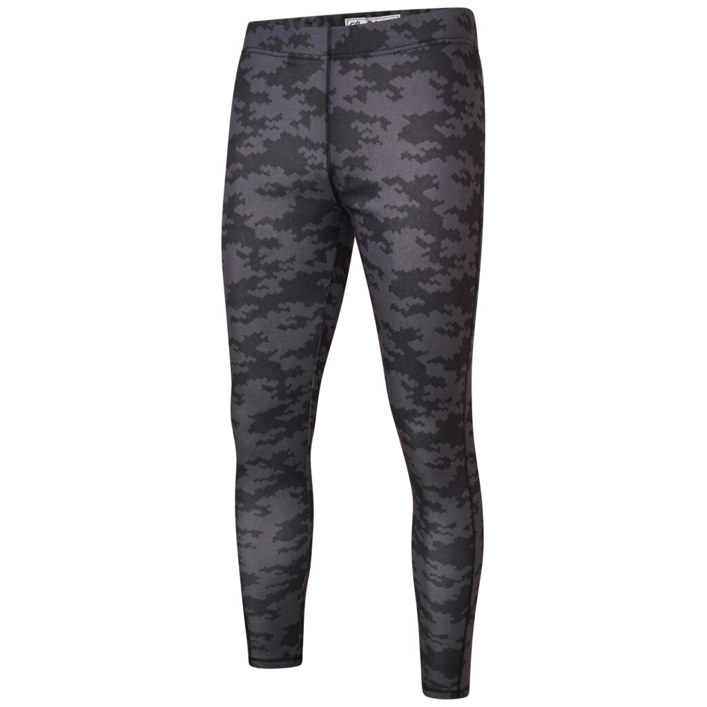 Men's thermal base layer pants from Dare 2b and NEXT in black camo print