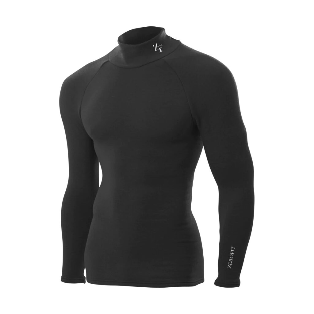 Heatrub thermal baselayer in black from Zerofit