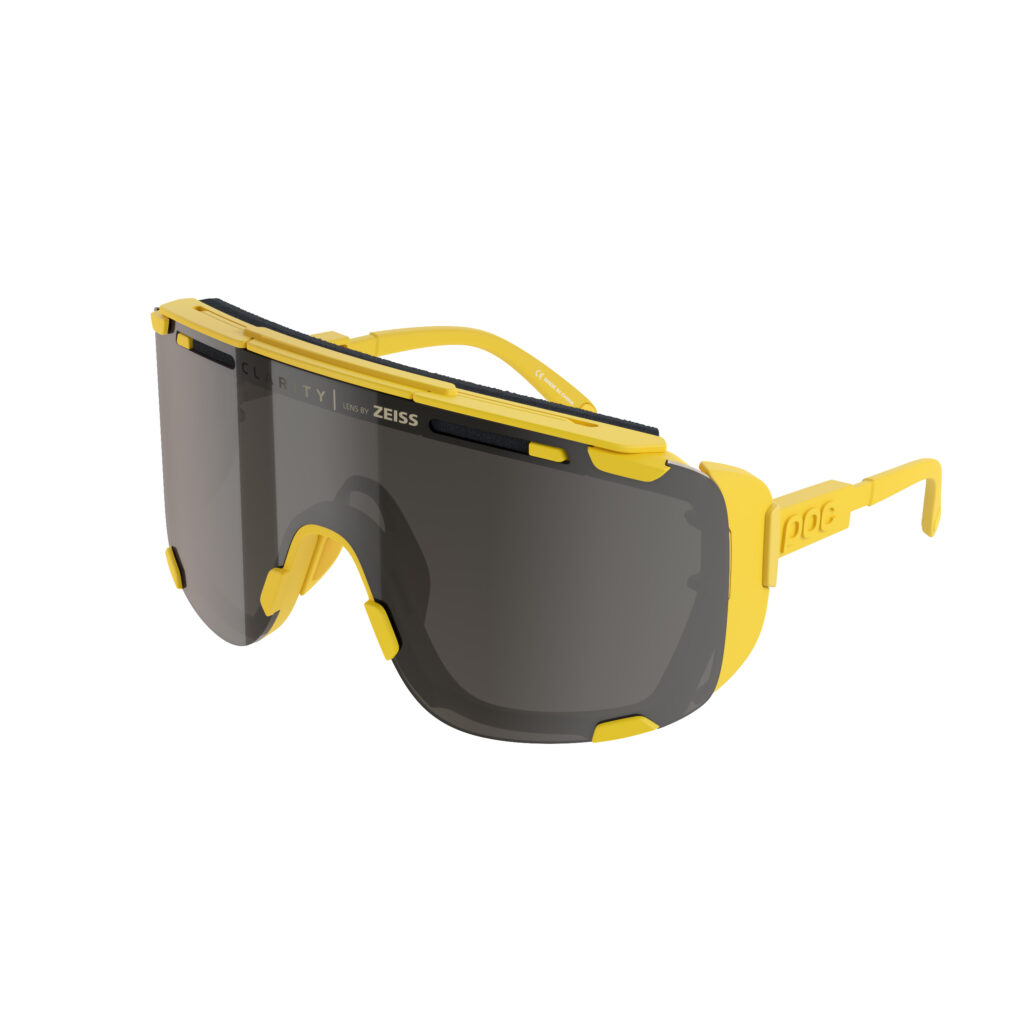 yellow rim black lens sunglasses