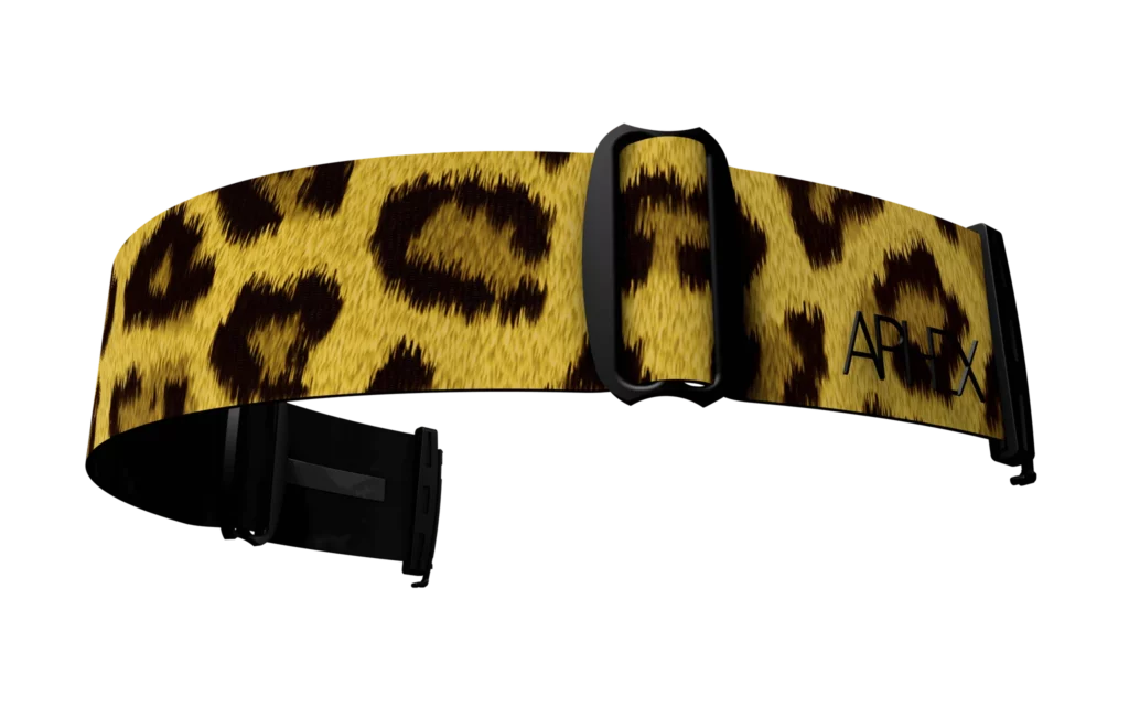leopard print goggle strap