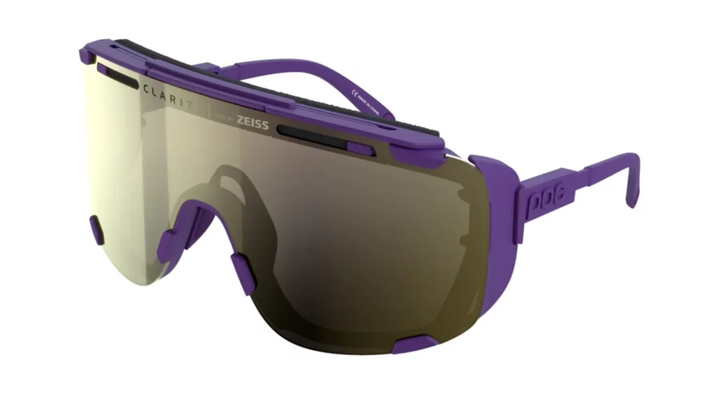 purple POC sunglasses