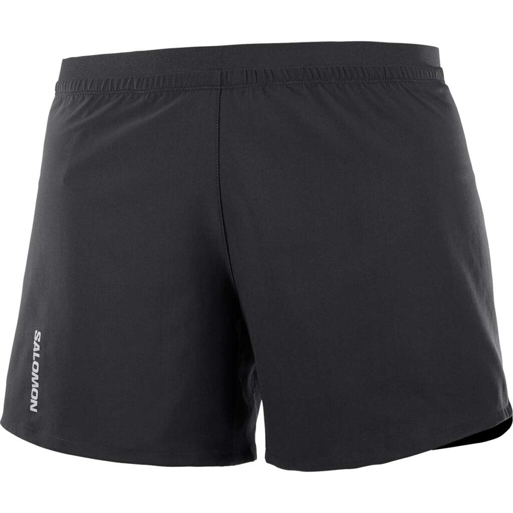 black Salomon running shorts